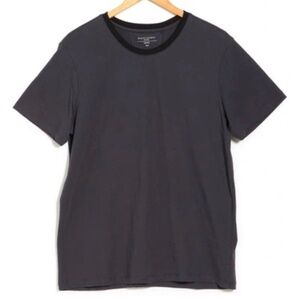 DANIEL BUCHLER NEW Crew Neck T Shirt Iron Gray Black M